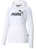 Bluzy damskie - BLUZA DAMSKA - PUMA ESS Logo Hoodie 586791-02-XL - miniaturka - grafika 1