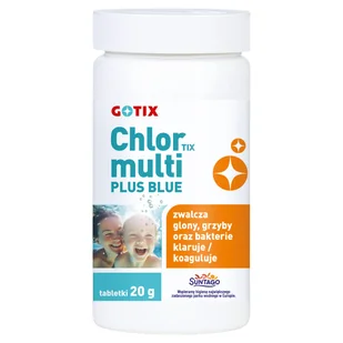 ChlorTix Tabletki multifunkcyjne do basenu 50 szt. 20g 1kg niebieskie Multi Plus - Akcesoria do basenów ChlorTix Tabletki multifunkcyjne do basenu 50 szt. 20g 1kg niebieskie Multi Plus - Akcesoria do basenów - miniaturka - grafika 1