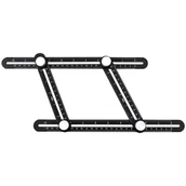 Poziomice, łaty, miary - Neo Linijka kątowa 72-350 0.25 m) - miniaturka - grafika 1