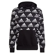 Bluzy męskie - adidas Bluza męska M BL HD, czarna, XS - miniaturka - grafika 1