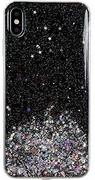 Etui i futerały do telefonów - Wozinsky Star Glitter błyszczące etui pokrowiec z brokatem iPhone 12 6,1'' czarny - Czarny - miniaturka - grafika 1