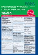 Książki do nauki języka włoskiego - Pons praca zbiorowa Włoski. Najważniejsze wyrażenia i zwroty błyskawicznie - miniaturka - grafika 1