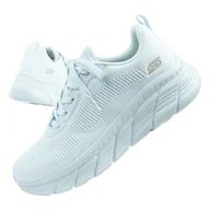 Buty trekkingowe damskie - Buty sportowe sneakersy damskie Skechers Bobs niebieskie - miniaturka - grafika 1