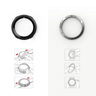 Ringke Air Sports+Bezel 2w1 etui ze stalową ramką do Samsung Galaxy Watch 5 40mm pokrowiec na kopertę czarno-srebrny (GW4-40-10_AS02) - Akcesoria do smartwatchy - miniaturka - grafika 12