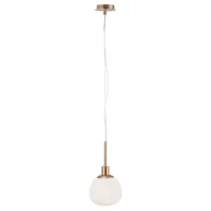 Lampy sufitowe - Maytoni LAMPA wisząca ERICH MOD221-PL-01-G Maytoni szklana OPRAWA zwis kula ball biała MOD221-PL-01-G - miniaturka - grafika 1