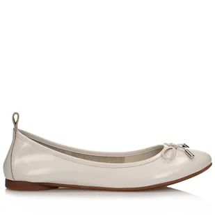 Beżowe lakierowane baleriny z kokardką Toscanio PZ 300 - 36 - Baleriny - miniaturka - grafika 1