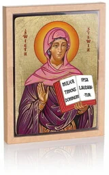 Ikona religijna Święta Sylwia - Ikony i obrazy sakralne - miniaturka - grafika 1