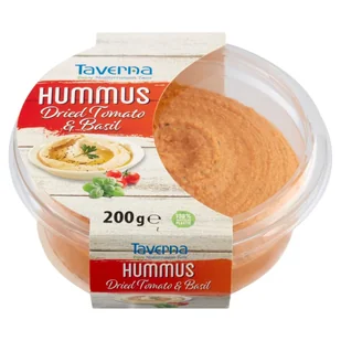 Taverna Dried Tomato & Basil Hummus 200 g - Mieszanki warzywne, sałatki - miniaturka - grafika 1