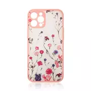 Etui i futerały do telefonów - Design Case etui do iPhone 12 Pro Max pokrowiec w kwiaty różowy - miniaturka - grafika 1