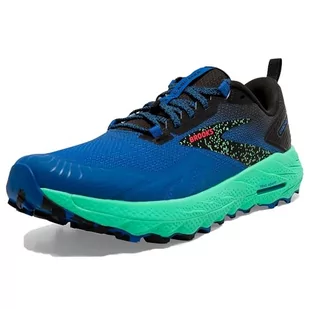 BROOKS Cascadia 17, Męskie trampki, 42.5 EU, Victoria Blue Black Spring Bud, 42.5 EU - Trampki męskie - miniaturka - grafika 1