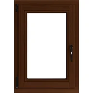 Okna - Lupol 3-szybowe fasadowe lakier kolor orzech O4 90 RU 565x835 mm - miniaturka - grafika 1