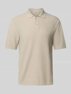 Koszulka polo z dzianiny o kroju regular fit z czystej bawełny model ‘TONY’ - Koszulki męskie - miniaturka - grafika 1
