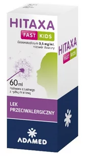 Hitaxa Fast Kids Roztwór Doustny 500 mcg/ml 60 ml - Leki na alergię - miniaturka - grafika 1