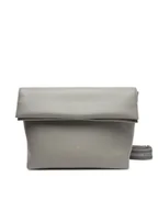 Torebki damskie - Tommy Hilfiger Torebka Th Logotape Med Crossover AW0AW17692 Szary - miniaturka - grafika 1