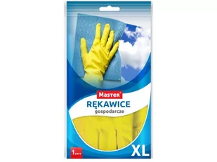 IKA Rękawice gumowe gospodarcze żółte XL S-439 - Inne artykuły do sprzątania - miniaturka - grafika 1
