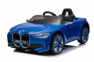 Pojazdy elektryczne dla dzieci - Autko BMW I4 na akumulator dla dzieci Niebieski + Wolny Start + EVA + Ekoskóra + Audio LED + Pilot - miniaturka - grafika 1
