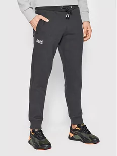 Superdry Spodnie dresowe Vle M7010661A Szary Regular Fit - Spodnie sportowe męskie - miniaturka - grafika 1