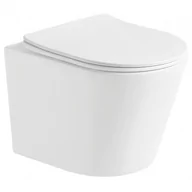 Miski WC - Miska WC Rimless z deską wolnoopadającą slim MEXEN Rico, biała matowa - miniaturka - grafika 1