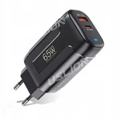 Ładowarki do telefonów - SZYBKA ŁADOWARKA KOSTKA DO ŁADOWANIA TELEFONU PD 65W USB C 2 PORTY - miniaturka - grafika 1