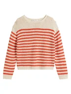 Swetry damskie - Marc O´Polo Sweter w kolorze beżowo-czerwonym - miniaturka - grafika 1