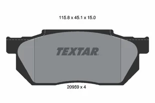 TEXTAR (TMD Friction Services GmbH) (TMD Friction Services GmbH) 2095901 2095901 - Tarcze hamulcowe - miniaturka - grafika 1