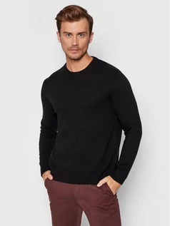 Swetry męskie - Benetton United Colors Of Sweter 1235U1N67 Czarny Regular Fit - grafika 1