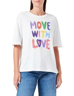 Koszulki i topy damskie - ICHI T-shirt damski, 114201/Cloud Dancer, M - grafika 1