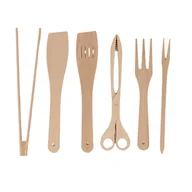 Akcesoria do grilla - woodcarver Akcesoria do grilla szczypce widelec nożyce łopatk KPL-AKC-GRILL - miniaturka - grafika 1