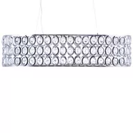 Lampy sufitowe - Beliani Lampa wisząca Lampa wisząca metalowa srebrna TENNA 82255 - miniaturka - grafika 1