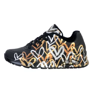 Buty sportowe Sneakersy damskie, Skechers Uno-Metallic Love - Buty trekkingowe damskie - miniaturka - grafika 1