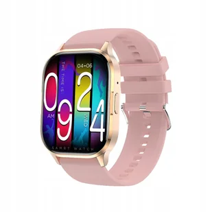 Blavec Smartwatch W18 Hellia AMOLED (SWW18-P) różowy - Smartwatch - miniaturka - grafika 1