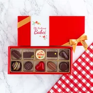 Bombonierki i czekoladki - Bombonierka na 10 pralin - prezent dla babci - miniaturka - grafika 1