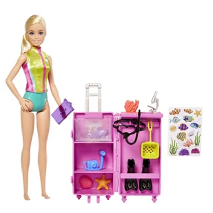 Lalka Barbie Kariera Biolożka morska HMH26 - Lalki dla dziewczynek - miniaturka - grafika 2