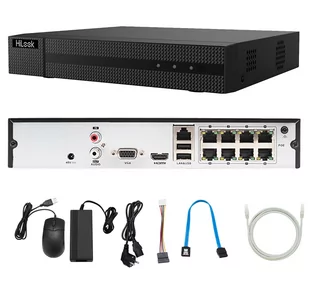 Rejestrator sieciowy IP HiLook Hikvision NVR-8CH-5MP/8P na 8 kamer IP do 5 Mpx - Rejestratory do monitoringu - miniaturka - grafika 2