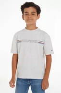 Koszulki dla chłopców - Tommy Hilfiger t-shirt bawełniany dziecięcy kolor szary - miniaturka - grafika 1