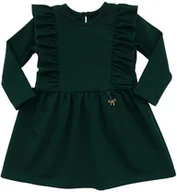 Sukienki - Sukienka świąteczna z falbankami Revaj zielona 86 - miniaturka - grafika 1