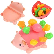 Sortery dla dzieci - Edukacyjny Jeżyk Sensoryczny Montessori Wyjmowane Kolce Klocki Sorter - miniaturka - grafika 1