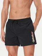 Kąpielówki męskie - Quiksilver Szorty kąpielowe Spl Fineline Volley 15 EQYJV04141 Czarny Regular Fit - miniaturka - grafika 1