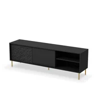 Szafki RTV - Szafka RTV BULLET RTV-1 180 czarna - miniaturka - grafika 1