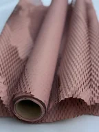 Folia, papier śniadaniowy, serwetki - Papier kraftowy Plaster miodu do pakowania 50cmX10m Różowy, 189 - miniaturka - grafika 1