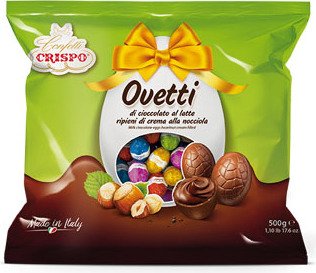 Czekoladki Ovetti al Latte e Nocciola 500g - Crispo
