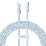Kable USB - Kabel Baseus Gem Typ C-Typ C 100W 2m (niebieski) - miniaturka - grafika 1