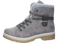 Botki damskie - Rieker Damskie buty sznurowane Y9413, botki damskie, szary 40, 41 EU - miniaturka - grafika 1