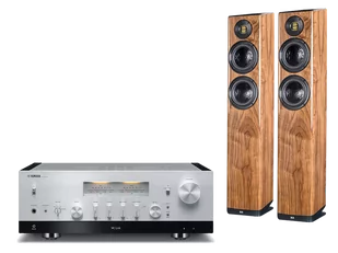 Yamaha R-N2000A (srebrny) + Vela FS407 (orzech) - Zestawy stereo - miniaturka - grafika 1