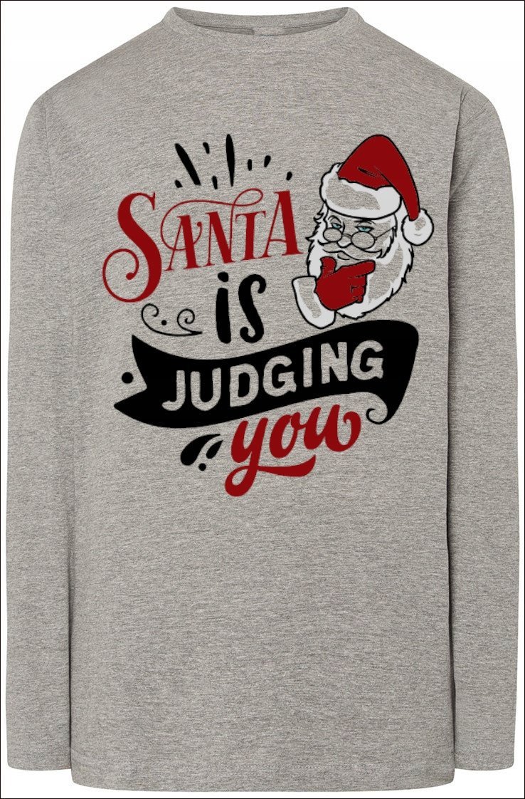 Św. Mikołaj Bluza Męska Longsleeve Święta Rozm.XL