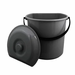 Wiadro West przyścienne z pokrywką ciemny popiel - Inne artykuły do sprzątania - miniaturka - grafika 1