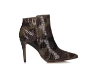 Botki damskie - Brązowo zielone botki na szpilce Toscanio J51082019X07 - 40 - miniaturka - grafika 1