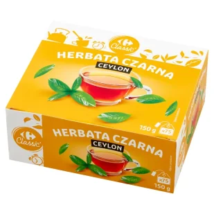 Carrefour Classic Ceylon Herbata czarna 150 g (75 x 2 g) - Herbata - miniaturka - grafika 1