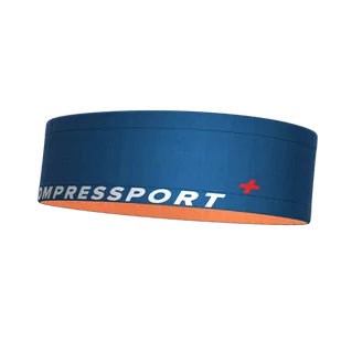 COMPRESSPORT Pas biegowy FREE BELT 2020 niebiesko-pomarańczowy - Pozostały sprzęt i akcesoria do ćwiczeń - miniaturka - grafika 2