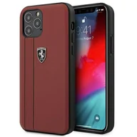 Etui i futerały do telefonów - Ferrari FEODIHCP12MRE iPhone 12/12 Pro 6,1" czerwony/red hardcase Off Track Stripes FER000509-0 - miniaturka - grafika 1